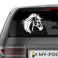 Pferdekopf Aufkleber Nr. 74 - Beispielansicht
