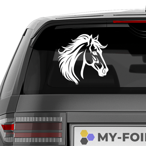 Pferdekopf Aufkleber Nr. 74 - Beispielansicht