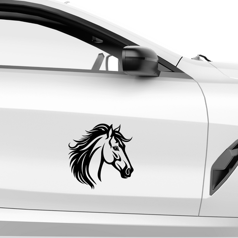 Pferdekopf Aufkleber Nr. 74 - Beispielansicht