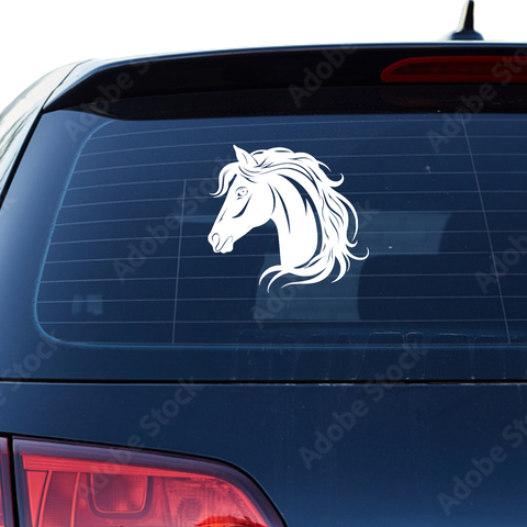 Pferdekopf Aufkleber Nr. 76 - Beispielansicht
