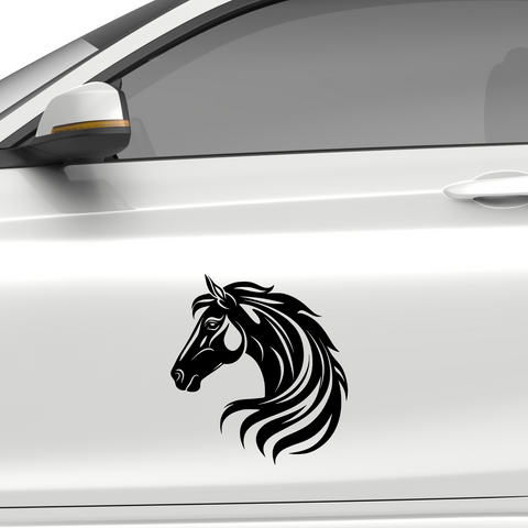 Pferdekopf Aufkleber Nr. 77 - Beispielansicht