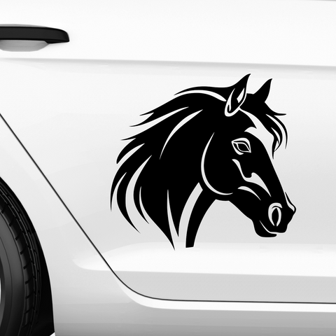 Pferdekopf Aufkleber Nr. 7 - Beispielansicht