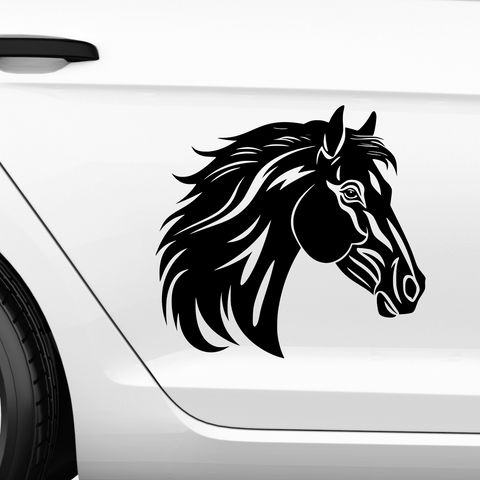 Pferdekopf Aufkleber Nr. 80 - Beispielansicht