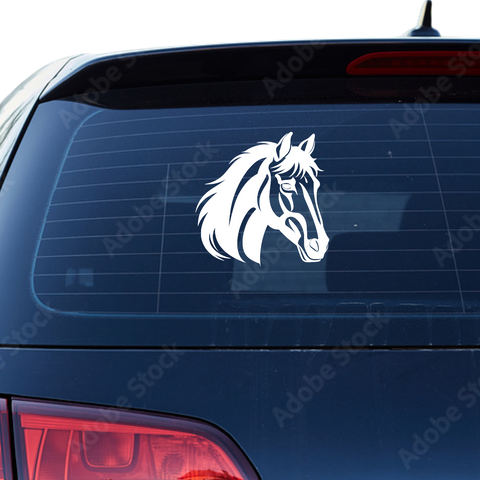 Pferdekopf Aufkleber Nr. 81 - Beispielansicht