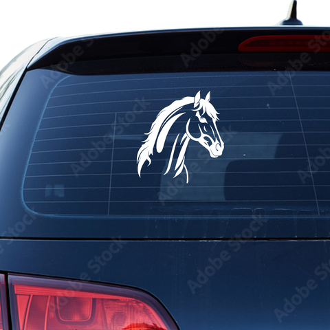 Pferdekopf Aufkleber Nr. 82 - Beispielansicht