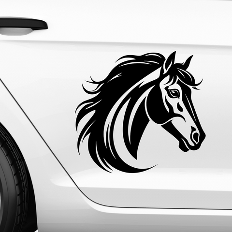 Pferdekopf Aufkleber Nr. 83 - Beispielansicht