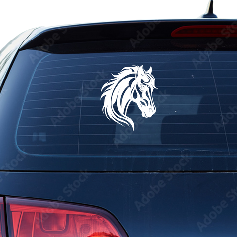 Pferdekopf Aufkleber Nr. 89 - Beispielansicht