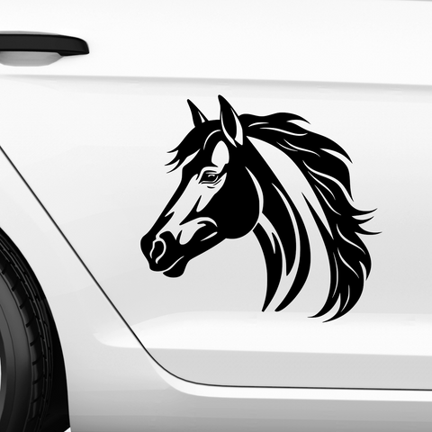 Pferdekopf Aufkleber Nr. 90 - Beispielansicht