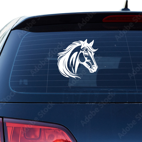 Pferdekopf Aufkleber Nr. 91 - Beispielansicht