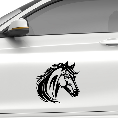 Pferdekopf Aufkleber Nr. 91 - Beispielansicht