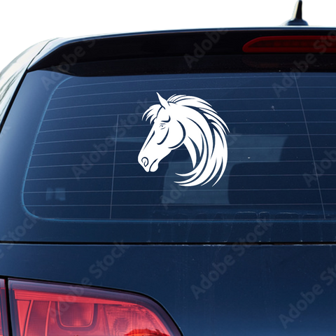 Pferdekopf Aufkleber Nr. 92 - Beispielansicht
