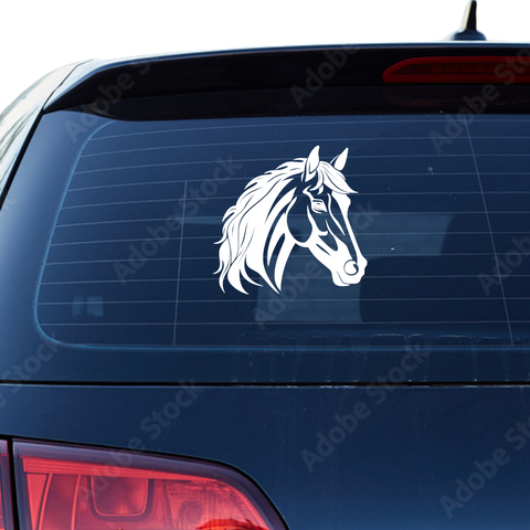 Pferdekopf Aufkleber Nr. 94 - Beispielansicht