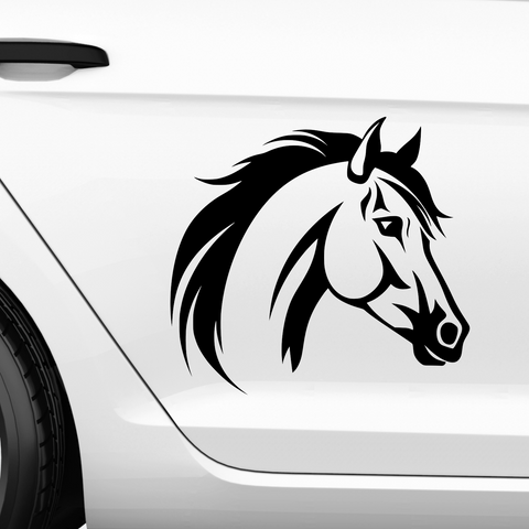 Pferdekopf Aufkleber Nr. 95 - Beispielansicht