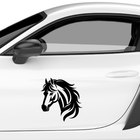Pferdekopf Aufkleber Nr. 96 - Beispielansicht