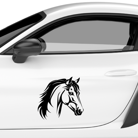 Pferdekopf Aufkleber Nr. 97 - Beispielansicht