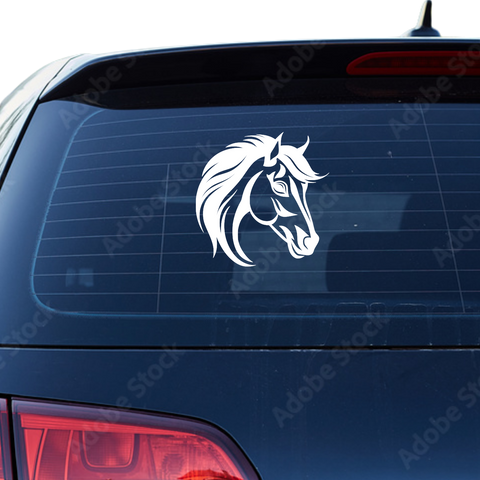 Pferdekopf Aufkleber Nr. 99 - Beispielansicht