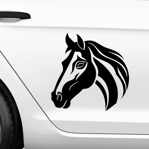 Pferdekopf Aufkleber Nr. 9 - Beispielansicht