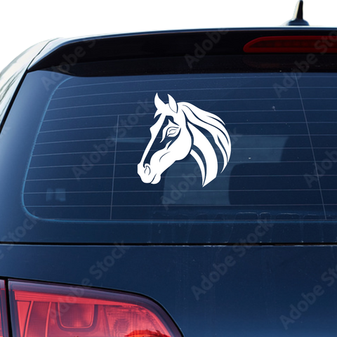 Pferdekopf Aufkleber Nr. 9 - Beispielansicht