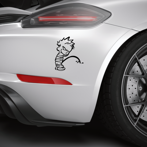 Piss Boy Aufkleber - Beispielansicht