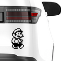 Pixel Mario Aufkleber - Beispielansicht