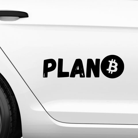 Plan BTC Aufkleber - Beispielansicht