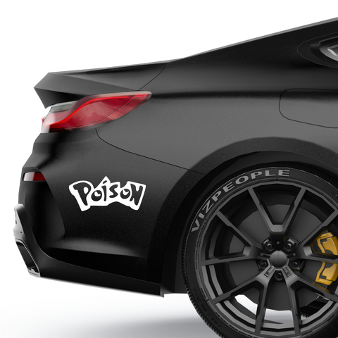 Poison Pokemon Fakelogo Aufkleber - Beispielansicht