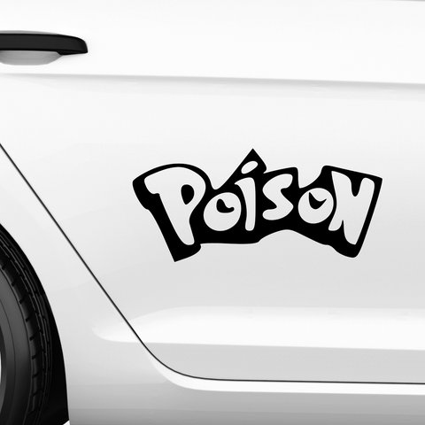 Poison Pokemon Fakelogo Aufkleber - Beispielansicht