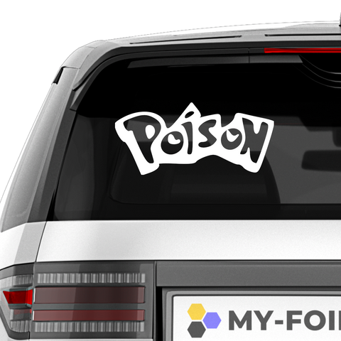 Poison Pokemon Fakelogo Aufkleber - Beispielansicht