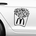 Pommes Frites Aufkleber - Beispielansicht