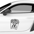 Pommes Frites Aufkleber - Beispielansicht