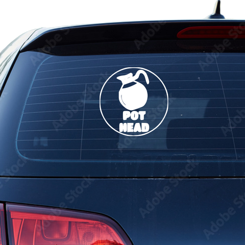 Pothead Aufklebr - Beispielansicht