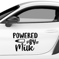 Powered by Milk Aufkleber - Beispielansicht