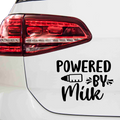 Powered by Milk Aufkleber - Beispielansicht