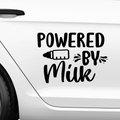Powered by Milk Aufkleber - Beispielansicht