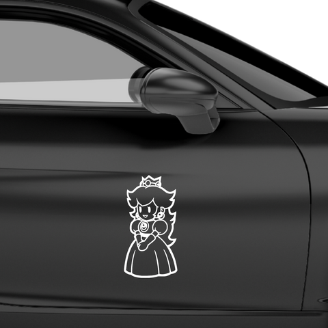 Prinzessin Peach Aufkleber - Beispielansicht