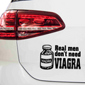 Real men dont need viagra Aufkleber - Beispielansicht