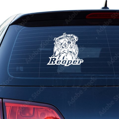Reaper Logo Aufkleber - Beispielansicht