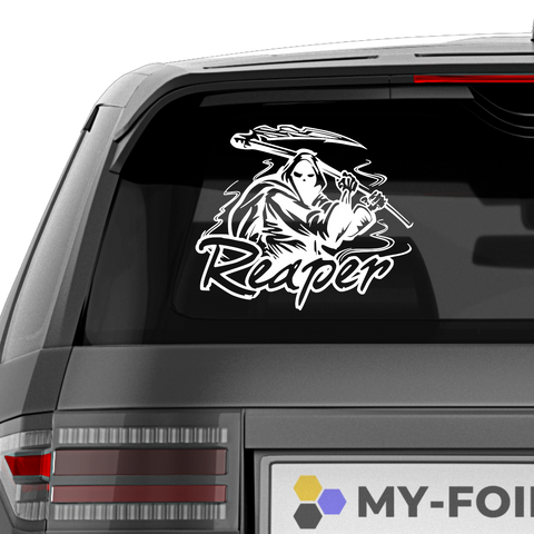 Reaper Schriftzug Aufkleber - Beispielansicht