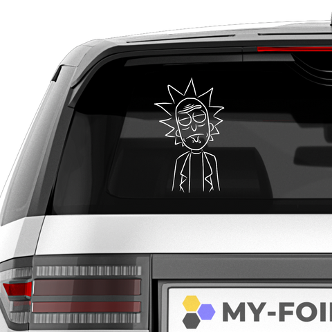 Rick Portrait Aufkleber - Beispielansicht