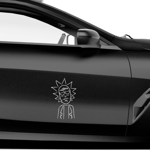 Rick Portrait Aufkleber - Beispielansicht