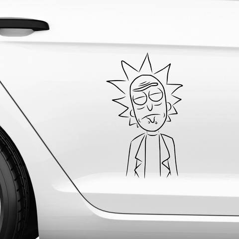 Rick Portrait Aufkleber - Beispielansicht