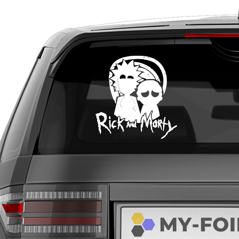 Rick and Morty Aufkleber - Beispielansicht