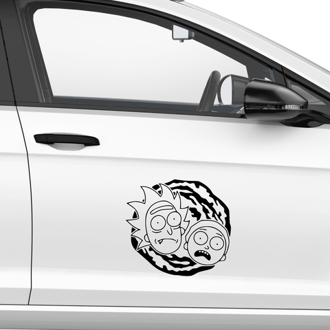 Rick and Morty Portal Aufkleber - Beispielansicht