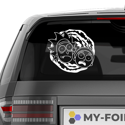 Rick and Morty Portal Aufkleber - Beispielansicht