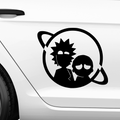 Rick and Morty Universum Aufkleber - Beispielansicht