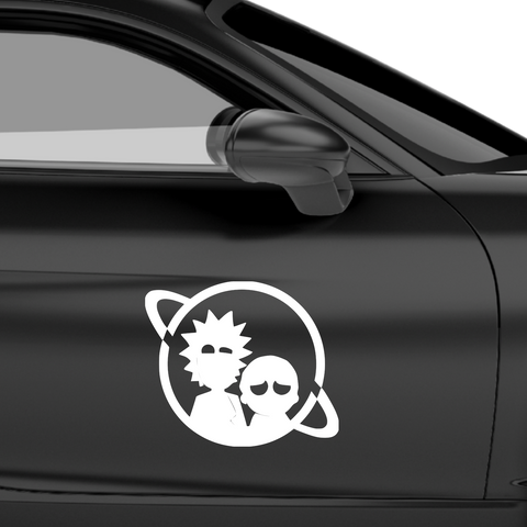 Rick and Morty Universum Aufkleber - Beispielansicht