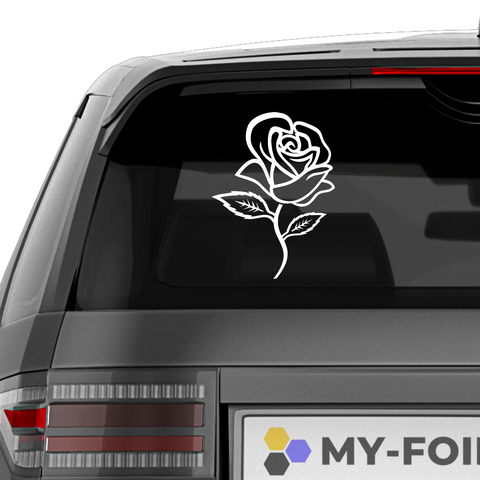 Rose Aufkleber - Beispielansicht