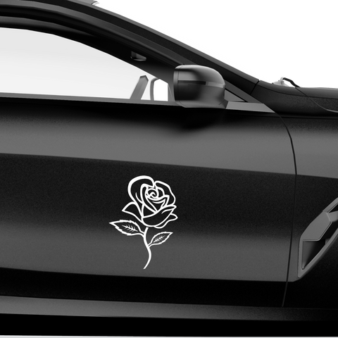 Rose Aufkleber - Beispielansicht
