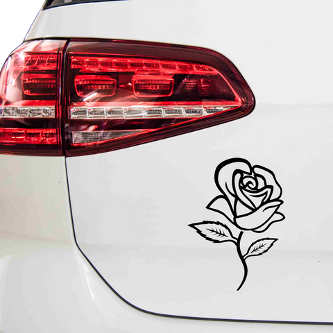 Rose Aufkleber - Beispielansicht