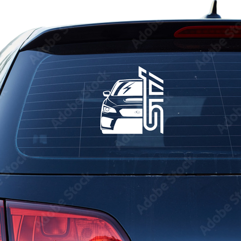 STX Subaru Aufkleber - Beispielansicht